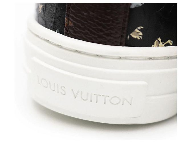Monogram Stellar Line Leder Sneaker von Louis Vuitton Schwarz - Ansicht 14