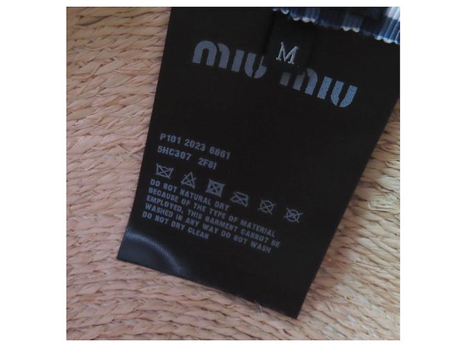 Miu Miu Cappello in rafia a quadri MIUMIU 5HC307 - vista 10
