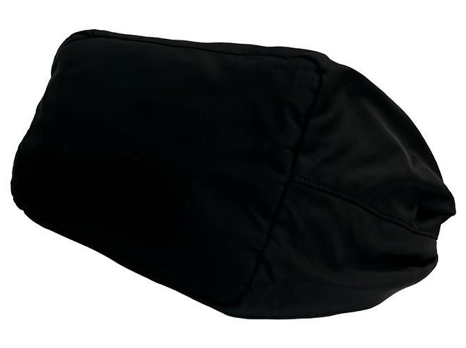 Prada Tessuto Nylon and Leather 2-Way Shoulder Bag Black - view 8