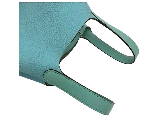 Bolso Hermès Picotin Lock PM en azul claro - vista 4