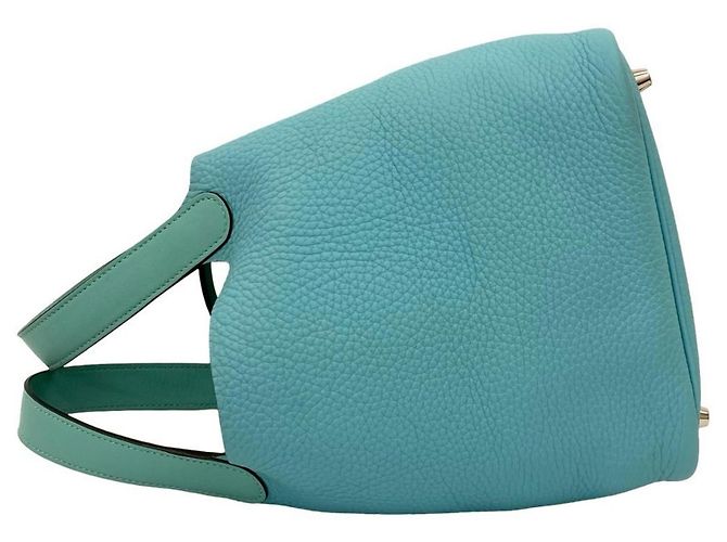 Bolso Hermès Picotin Lock PM en azul claro - vista 5