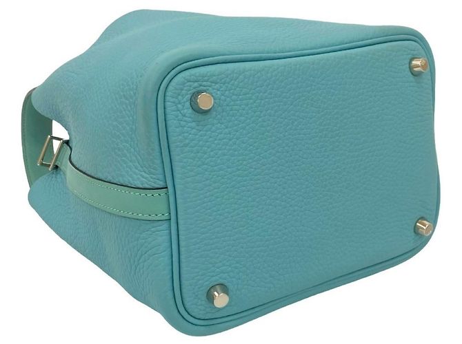 Bolso Hermès Picotin Lock PM en azul claro - vista 7