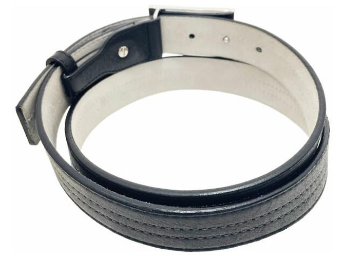 Bulgari Cintura in pelle nera da uomo Bvlgari Nero - vista 2