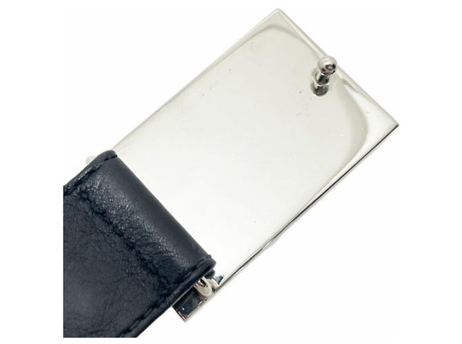Bulgari Cintura in pelle nera da uomo Bvlgari Nero - vista 4