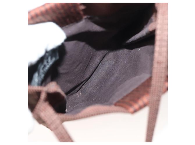 Hermès Hermes Herline Canvas Castaño - vista 5