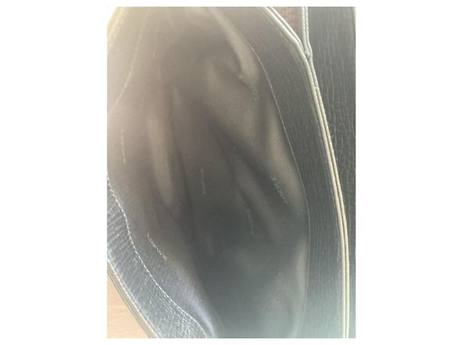 Borsa Loewe nera in pelle rigata e pelle verniciata Nero - vista 12