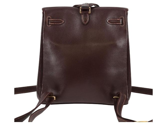 Hermès Zaino Hermes Kelly Ado Gulliver 20 Marrone - vista 2
