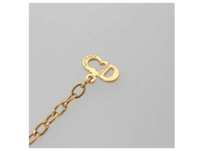 Collana Pendente CD Christian Dior Placcata Oro - vista 7