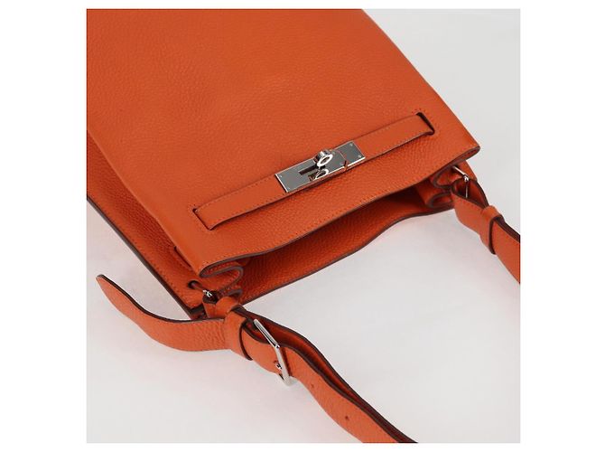 Hermès So Kelly taurillon Naranja - Ansicht 7