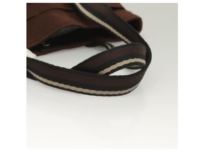Hermès Hermes Troca Horizontal Tote aus Canvas MM Braun - Ansicht 6