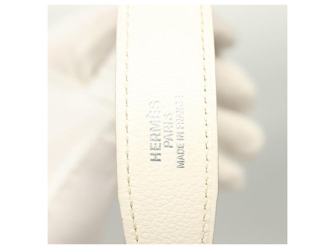 Hermès Hermes Constance Belt Leather Medium White - view 5