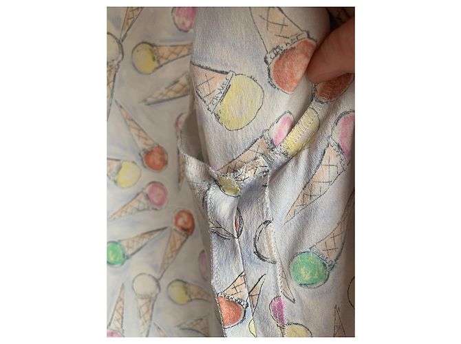 Bluse mit Eiscremecone-Druck Chanel Resort 2004 Jennie Blackpink Mehrfarben - Ansicht 17