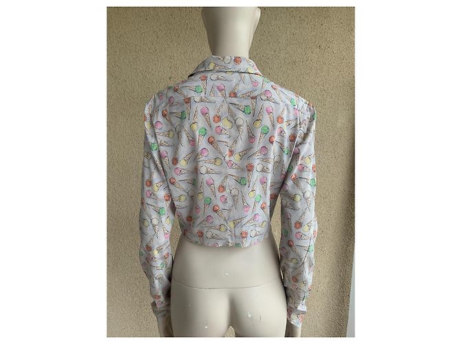Bluse mit Eiscremecone-Druck Chanel Resort 2004 Jennie Blackpink Mehrfarben - Ansicht 18