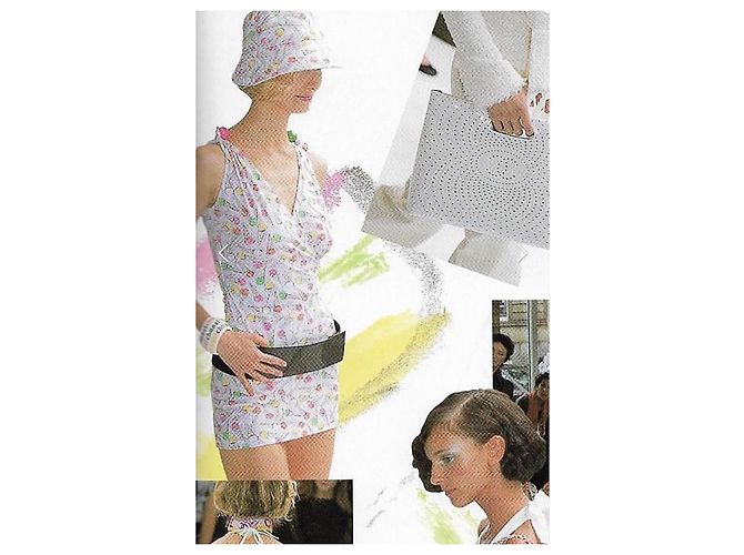 Bluse mit Eiscremecone-Druck Chanel Resort 2004 Jennie Blackpink Mehrfarben - Ansicht 4
