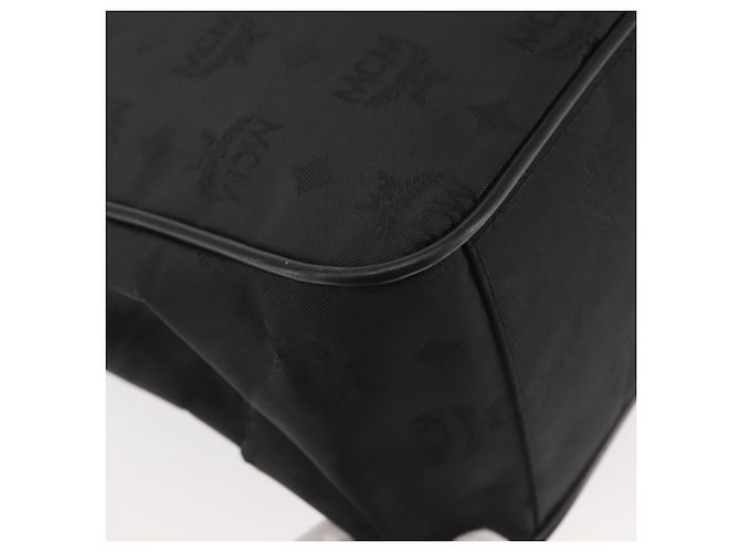 Borsa tote in PVC nero e oro MCM Logogram Vicetos Chain Auth bs29106 D'oro - vista 13