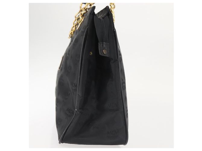 Borsa tote in PVC nero e oro MCM Logogram Vicetos Chain Auth bs29106 D'oro - vista 4