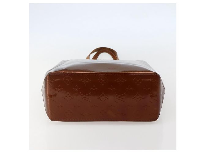 LOUIS VUITTON Monogram Vernis Reade MM Borsa a Mano Bronzo M91143 LV Auth BA5767 - vista 5