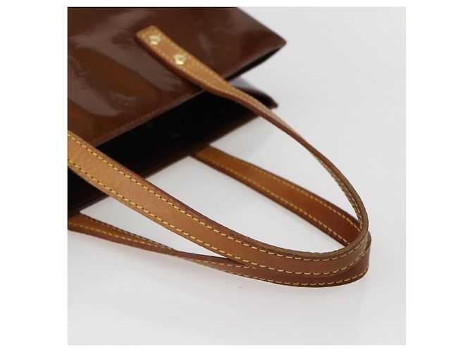LOUIS VUITTON Monogram Vernis Reade MM Borsa a Mano Bronzo M91143 LV Auth BA5767 - vista 7