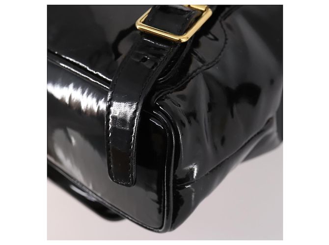 Zaino Gucci Bamboo Smalto Nero Oro 003 2058 0030 Auth bs29262 - vista 14