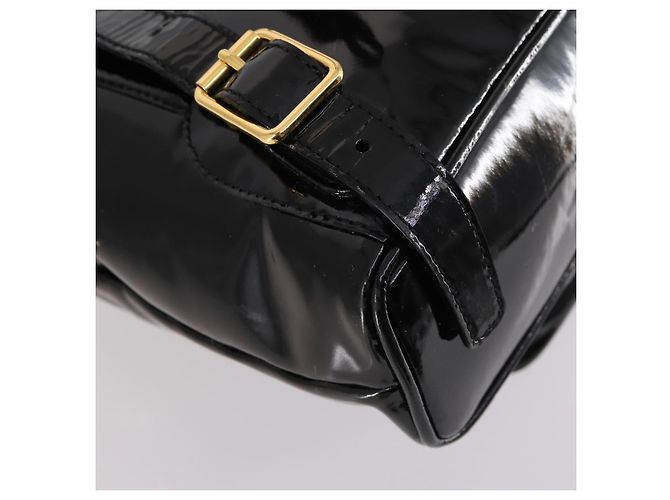 Zaino Gucci Bamboo Smalto Nero Oro 003 2058 0030 Auth bs29262 - vista 15