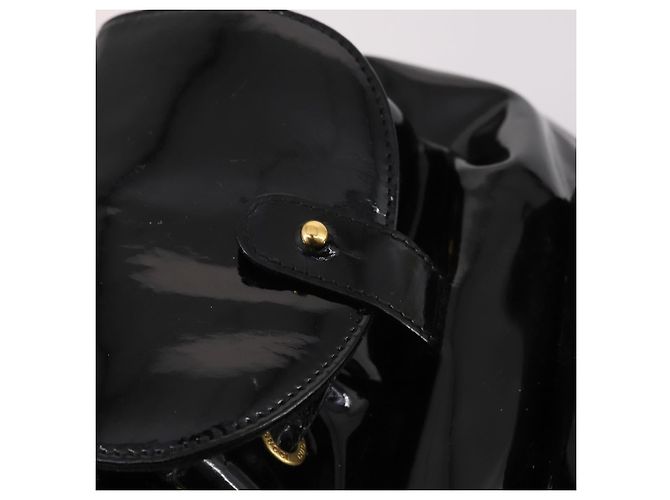 Zaino Gucci Bamboo Smalto Nero Oro 003 2058 0030 Auth bs29262 - vista 16