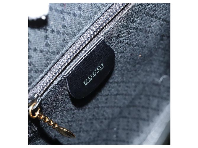 Zaino Gucci Bamboo Smalto Nero Oro 003 2058 0030 Auth bs29262 - vista 19