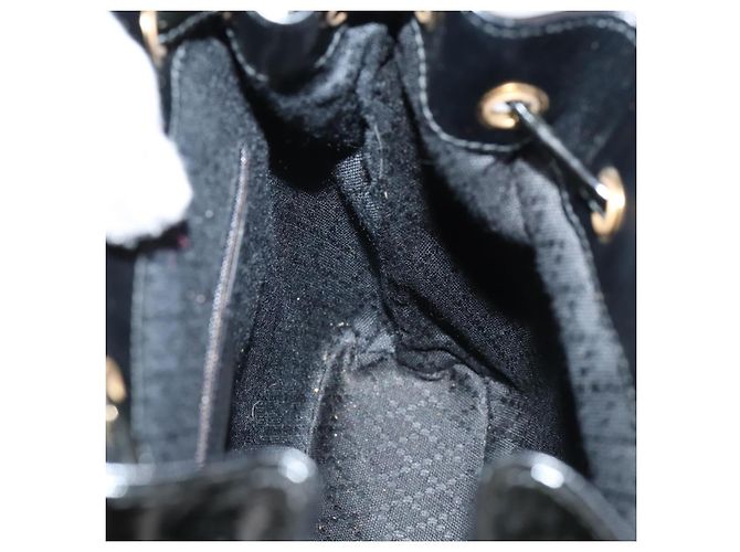 Zaino Gucci Bamboo Smalto Nero Oro 003 2058 0030 Auth bs29262 - vista 21
