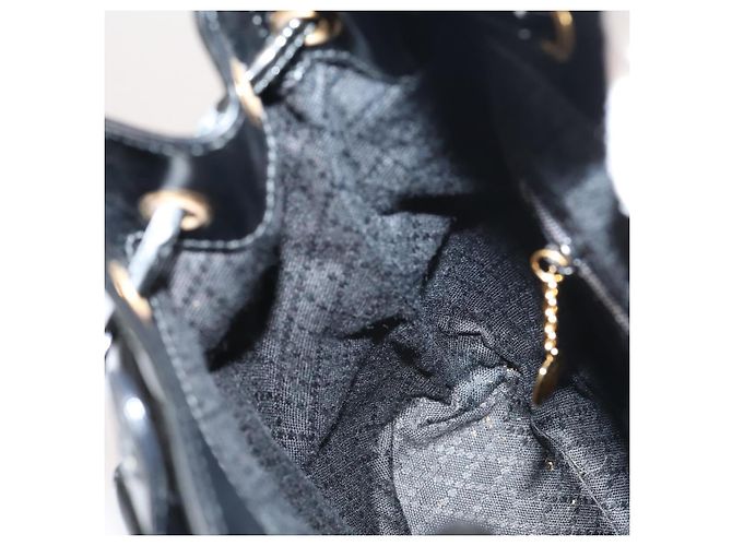Zaino Gucci Bamboo Smalto Nero Oro 003 2058 0030 Auth bs29262 - vista 22
