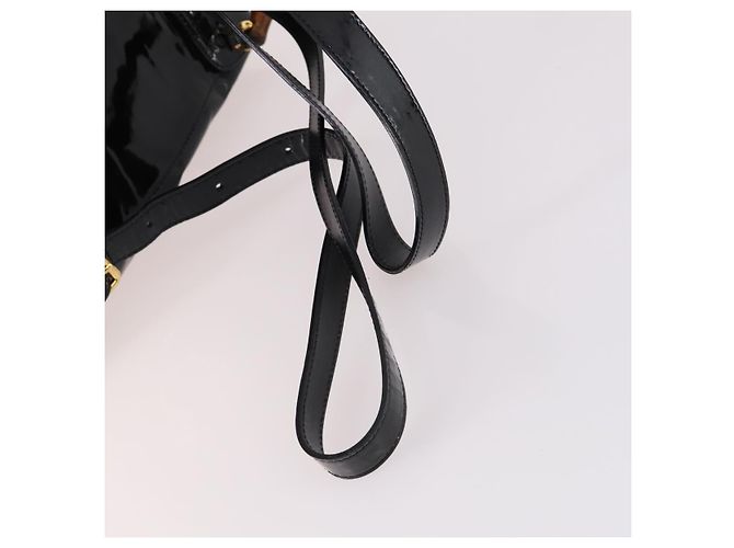 Zaino Gucci Bamboo Smalto Nero Oro 003 2058 0030 Auth bs29262 - vista 9