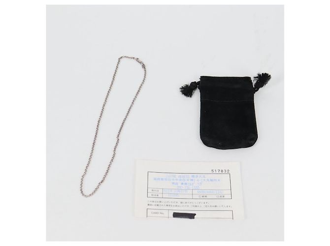 Colar Roll Chain Chrome Hearts Ag925 Prata Auth 134925M - vista 12