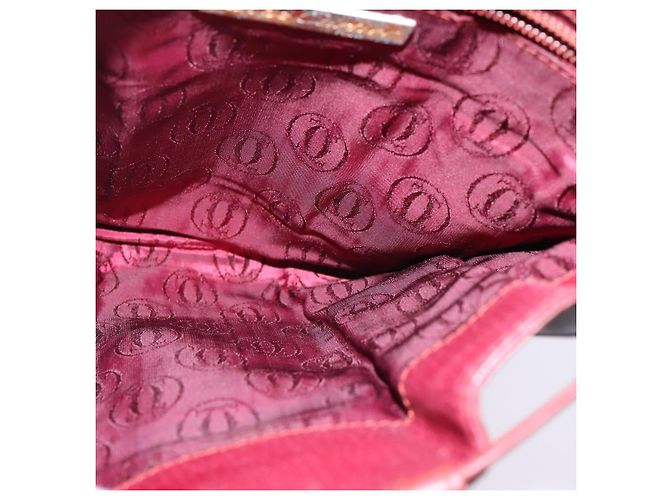 Borsa a Spalla Cartier in Pelle Bordeaux Oro Auth BA6081 D'oro Bordò - vista 18