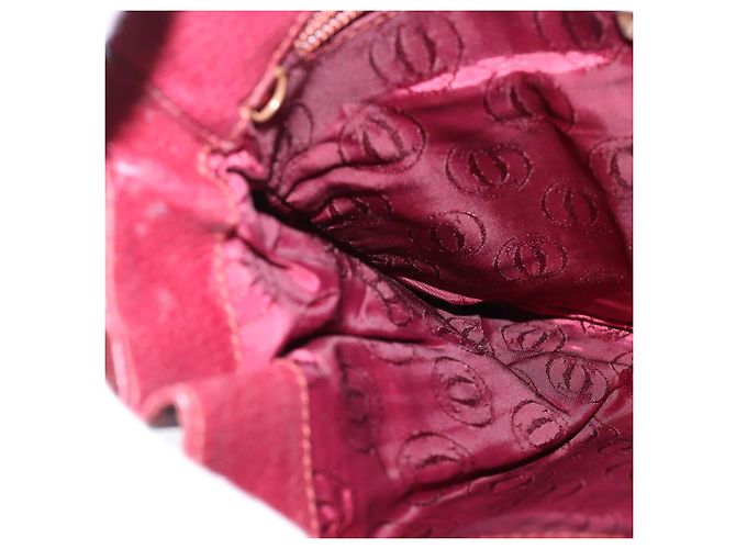 Borsa a Spalla Cartier in Pelle Bordeaux Oro Auth BA6081 D'oro Bordò - vista 19