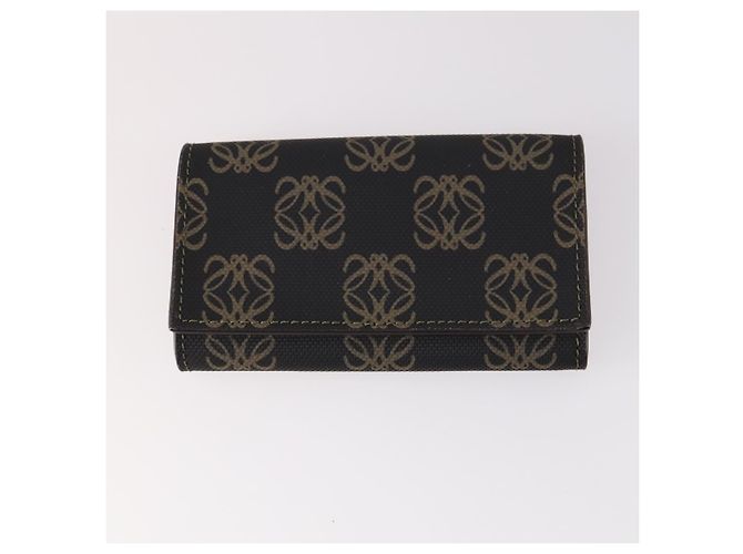 Portafoglio LOEWE Pelle 4Set Beige Rosso Nero Auth bs29011 - vista 2