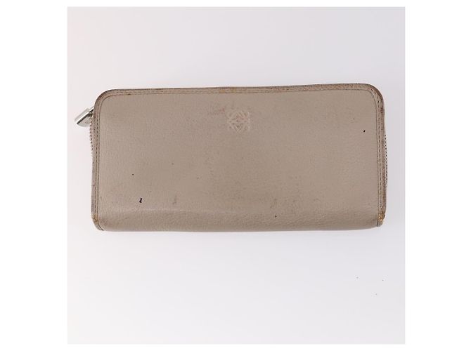 Portafoglio LOEWE Pelle 4Set Beige Rosso Nero Auth bs29011 - vista 8