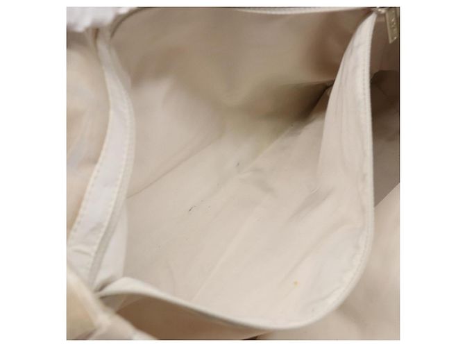 CHANEL Nuova linea da viaggio Borsa a mano in nylon beige argento CC Auth 141510 - vista 19