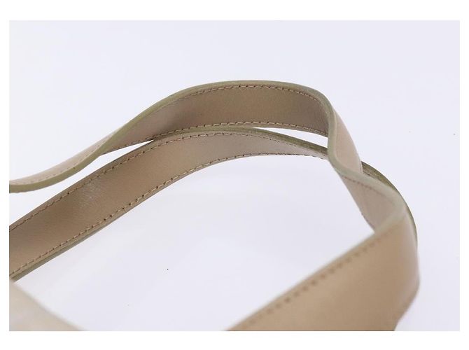 CHANEL Nuova linea da viaggio Borsa a mano in nylon beige argento CC Auth 141510 - vista 8