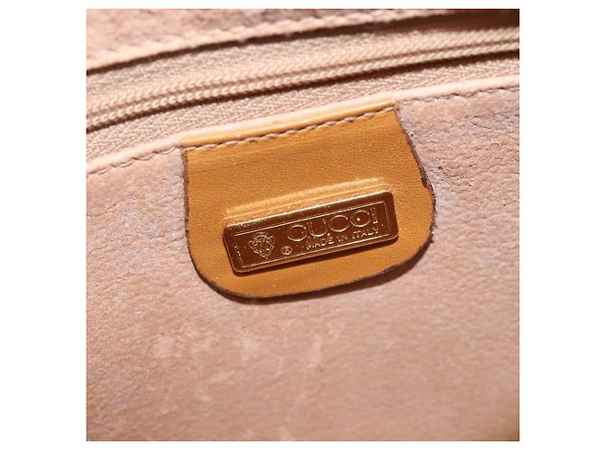 Gucci Borsa a Spalla Micro GG Supreme PVC Beige Oro 007 56 0095 Auth BA5899 D'oro - vista 14