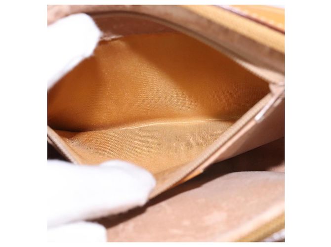 Gucci Borsa a Spalla Micro GG Supreme PVC Beige Oro 007 56 0095 Auth BA5899 D'oro - vista 19