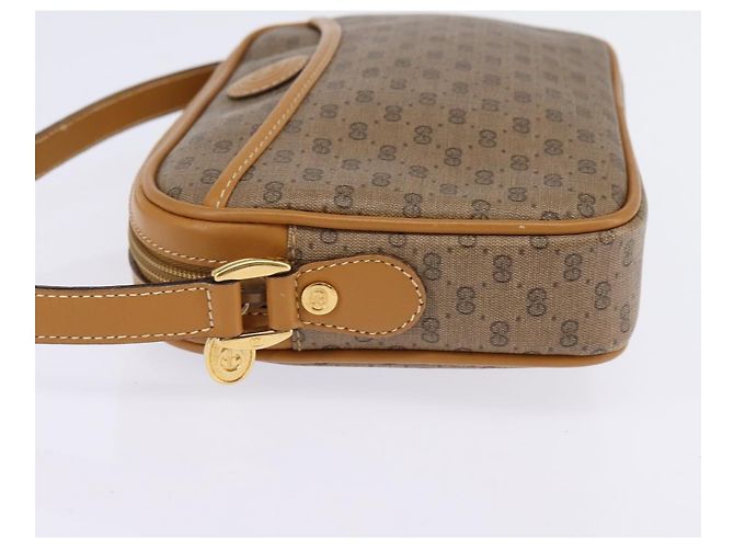 Gucci Borsa a Spalla Micro GG Supreme PVC Beige Oro 007 56 0095 Auth BA5899 D'oro - vista 4