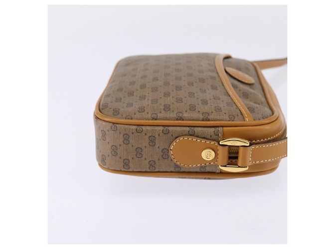 Gucci Borsa a Spalla Micro GG Supreme PVC Beige Oro 007 56 0095 Auth BA5899 D'oro - vista 5
