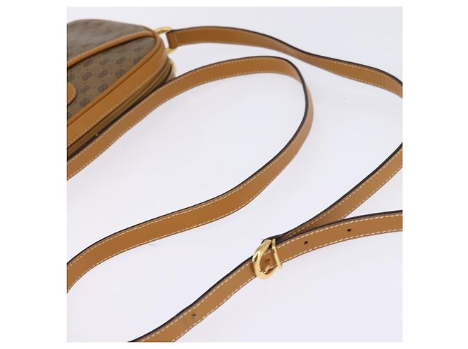 Gucci Borsa a Spalla Micro GG Supreme PVC Beige Oro 007 56 0095 Auth BA5899 D'oro - vista 7