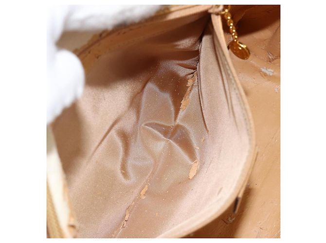 Borsa Boston GG Canvas Gucci Beige Oro Auth bs29152 D'oro - vista 19