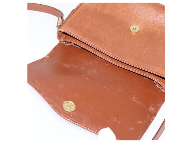 Autre Marque Borsa a Spalla Burberrys in Pelle Marrone Oro Auth BA5835 D'oro - vista 11