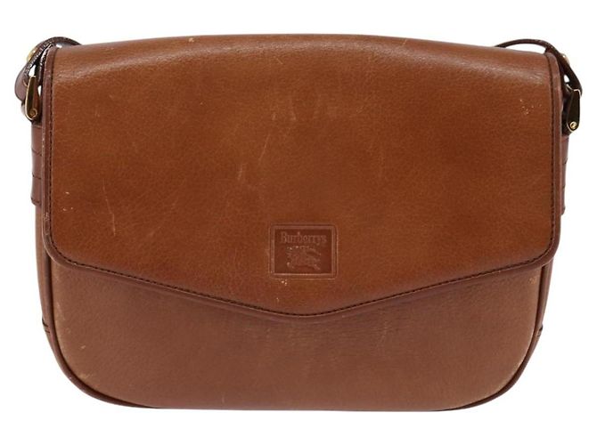 Autre Marque Borsa a Spalla Burberrys in Pelle Marrone Oro Auth BA5835 D'oro - vista 13