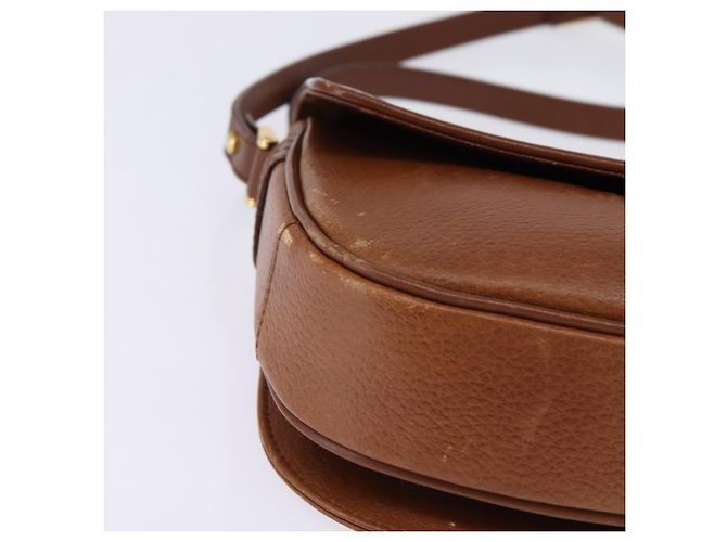 Autre Marque Borsa a Spalla Burberrys in Pelle Marrone Oro Auth BA5835 D'oro - vista 14
