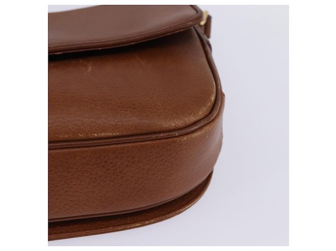 Autre Marque Borsa a Spalla Burberrys in Pelle Marrone Oro Auth BA5835 D'oro - vista 15