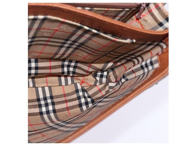 Autre Marque Borsa a Spalla Burberrys in Pelle Marrone Oro Auth BA5835 D'oro - vista 17