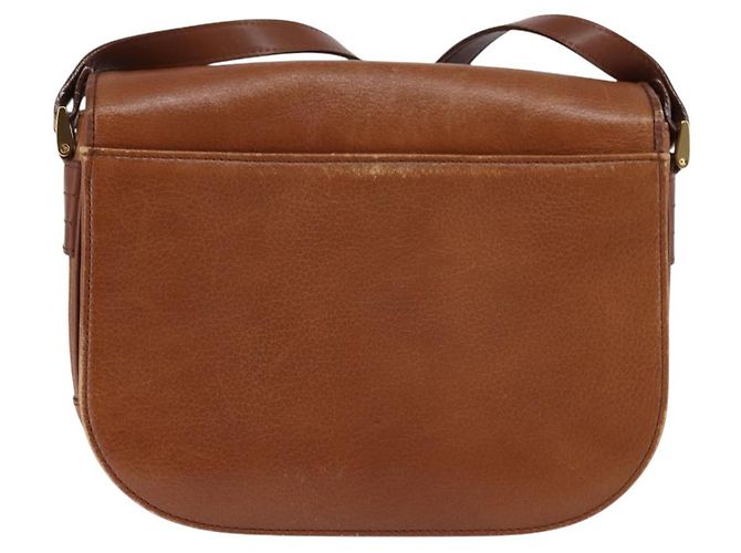 Autre Marque Borsa a Spalla Burberrys in Pelle Marrone Oro Auth BA5835 D'oro - vista 2