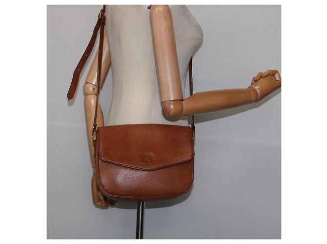 Autre Marque Borsa a Spalla Burberrys in Pelle Marrone Oro Auth BA5835 D'oro - vista 21