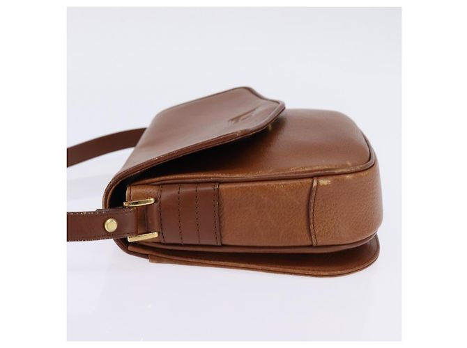 Autre Marque Borsa a Spalla Burberrys in Pelle Marrone Oro Auth BA5835 D'oro - vista 3